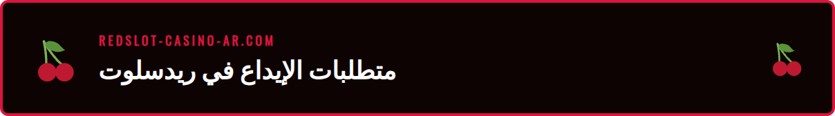 شاشة تعرض خيارات الدفع المختلفة المتاحة لعملية إيداع ريدسلوت