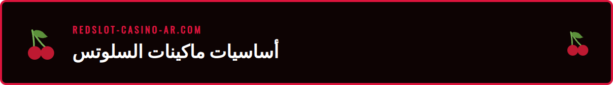 رسم توضيحي يشرح مكونات ماكينة القمار، دليل سلوتس للمبتدئين في Redslot.