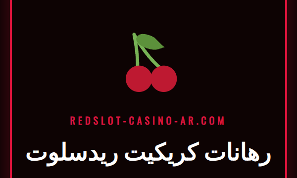 لاعب كريكيت يضرب الكرة بقوة في ملعب ممتلئ بالجماهير، شعار رهانات كريكيت ريدسلوت.